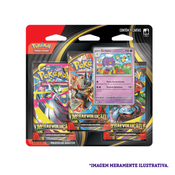 Pokemon TCG Mega Evolution - Three-Booster Blister - Drifloon_PTBR